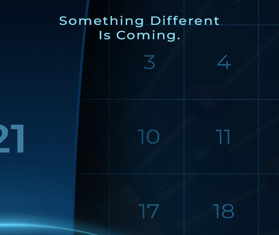 Preview of the X It Off productivity app interface showing a futuristic calendar design