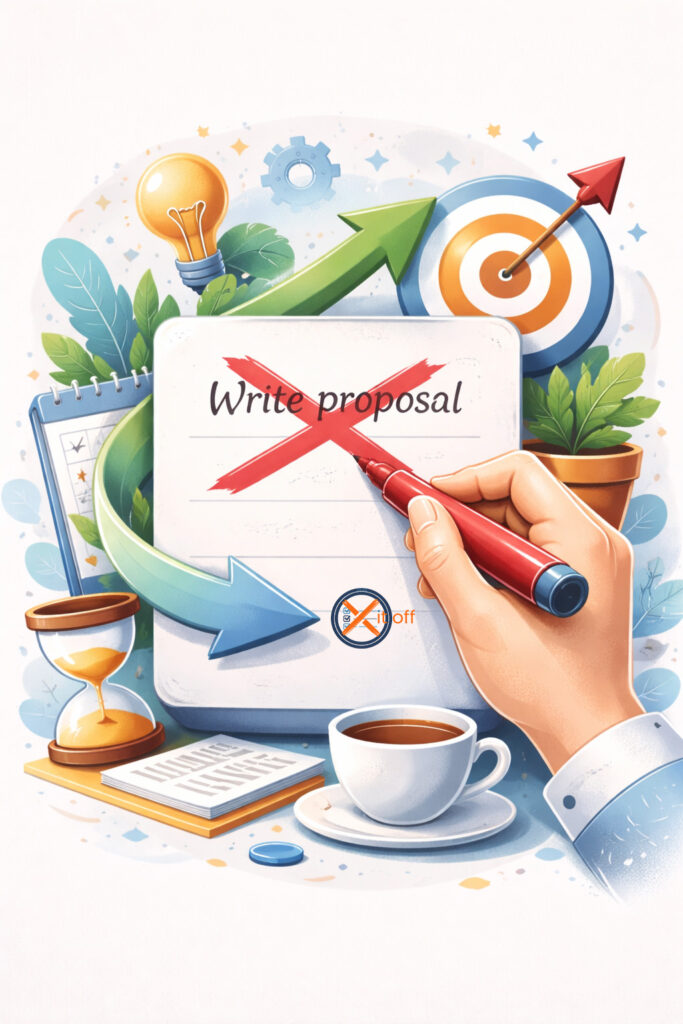 finish what you start productivity concept with task X'd off using the X It Off method