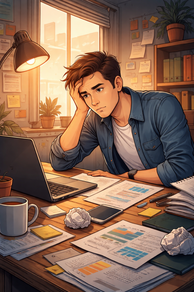 lose motivation halfway through a project